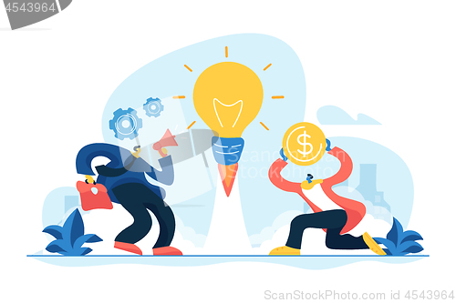 Image of Business idea concept vector illustration