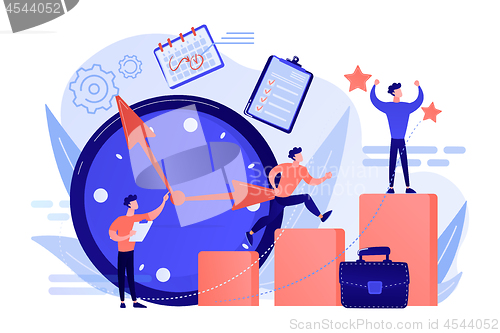 Image of Self management concept vector illustration.