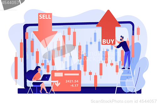 Image of Stock market concept vector illustration.