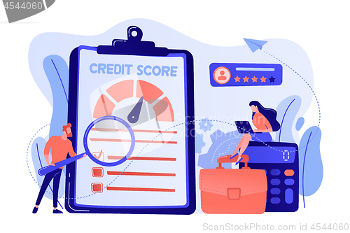 Image of Credit rating concept vector illustration.