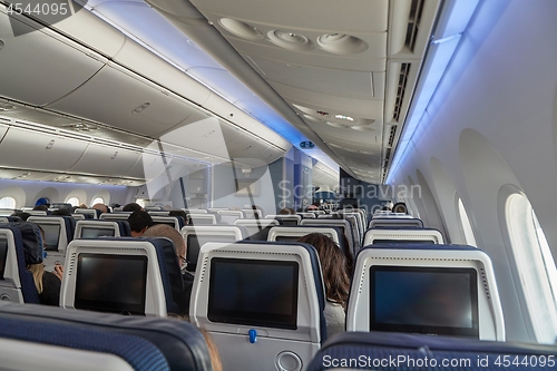 Image of Plane cabin interior