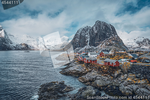 Image of Hamnoy fishing village on Lofoten Islands, Norway