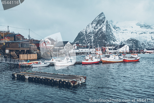 Image of Hamnoy fishing village on Lofoten Islands, Norway