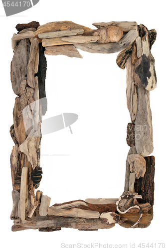 Image of Driftwood Abstract Background Border 