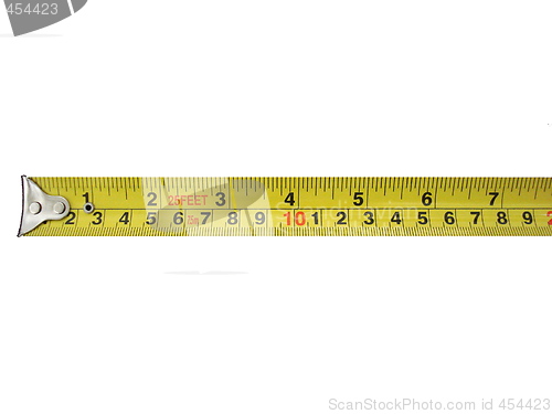 Image of Tape measure isolated.