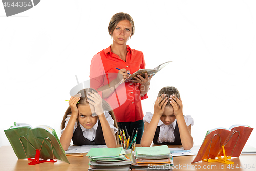 Image of Strict teacher grades students