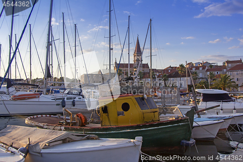 Image of Milna port on sunny summer day