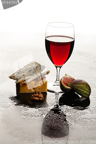 Image of Wine, Cheese And Fig