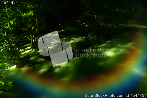 Image of waterfalls in night