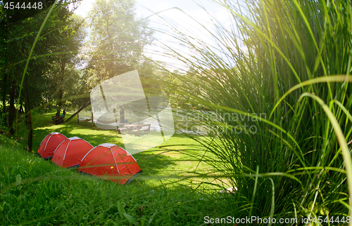 Image of camp tent