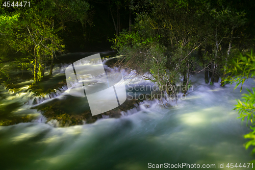 Image of waterfalls in night