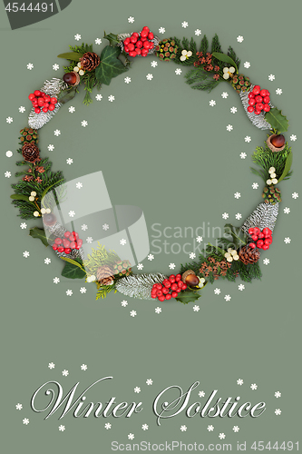 Image of Natural Winter Solstice Wreath