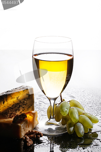 Image of Wine, Grape And Cheese