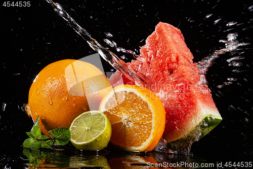 Image of Watermelon, Grapefruit, Mint And Orange