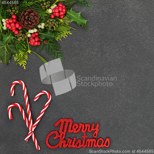 Image of Merry Christmas Background Border 