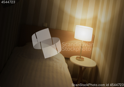 Image of Simple hotel room, single bed