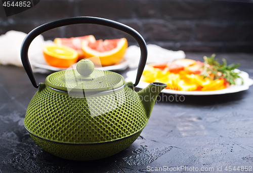 Image of Tea in teapot