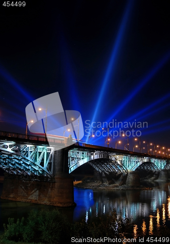 Image of Illuminated bridge