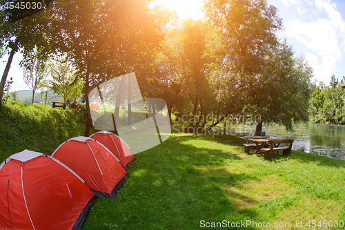 Image of camp tent