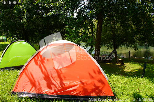 Image of camp tent