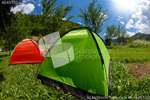 Image of camp tent