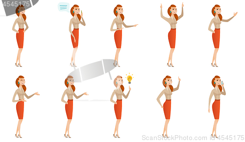 Image of Vector set of illustrations with business people.