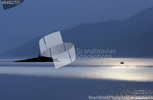 Image of Moonlight on the Adriatic sea, Croatia