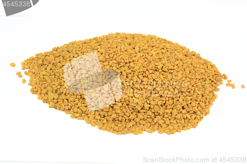 Image of Fenugreek seeds on pile. 