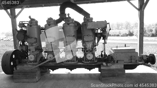 Image of Old ships piston Engine. 