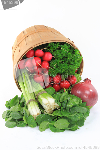 Image of Products for mixed baby spinach salad. 