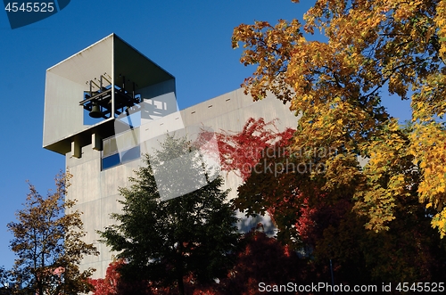 Image of Jarvenpaa, Finland – October 3, 2015: Lutheran church building