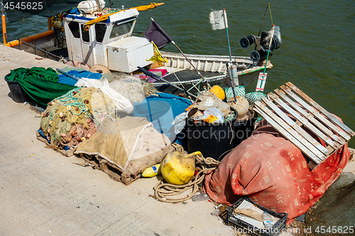 Image of Fishing boat on river