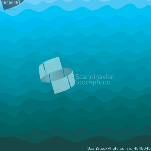 Image of Vector sea or ocean background with waves pattern