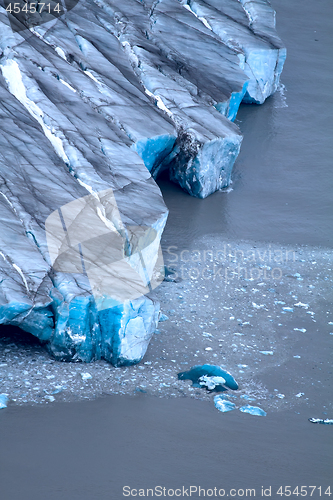 Image of Harsh glaciers of Arctic. Live glacier