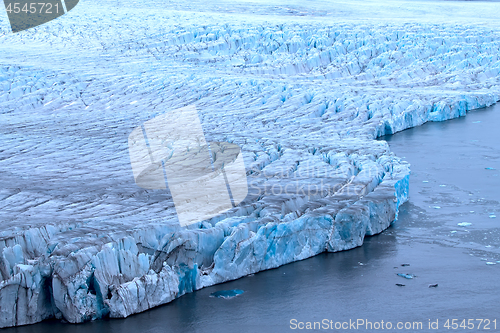 Image of Harsh glaciers of Arctic. Live glacier