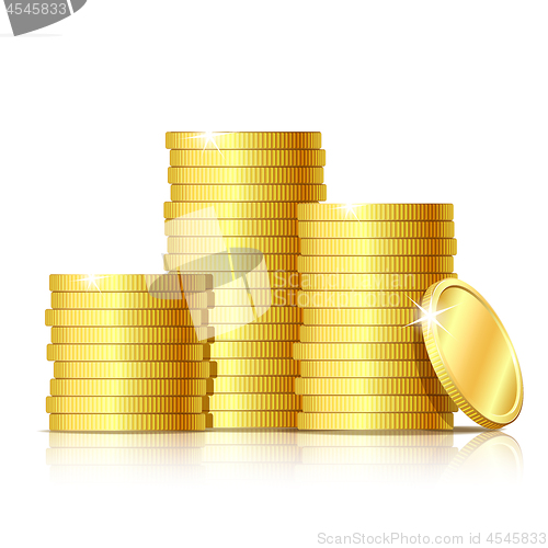 Image of Stack of gold coins