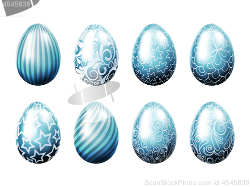 Image of Set of easter eggs