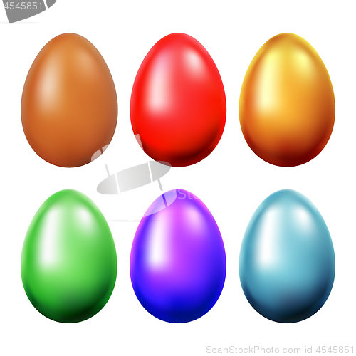 Image of Set of easter eggs