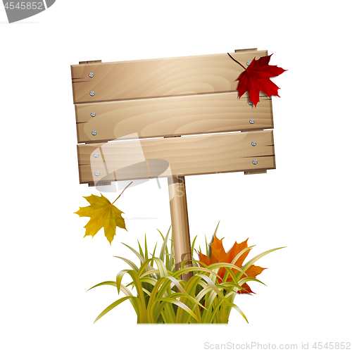 Image of Autumn wooden sign