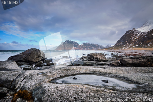 Image of Beach of fjord in Norway