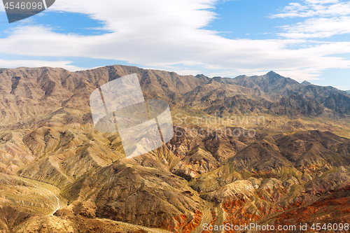 Image of aerial view of grand canyon from helicopter