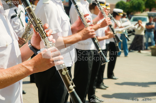Image of Musicians of military band