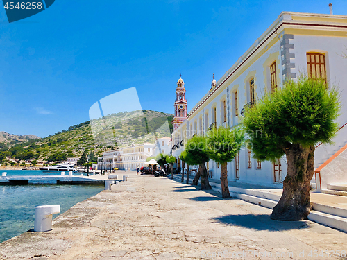 Image of Panormitis Monastery, Symi island, Greece