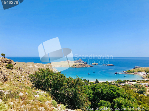 Image of Beautiful landscape of Rhodes Island