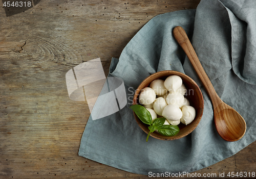 Image of bowl of mozzarella cheese balls