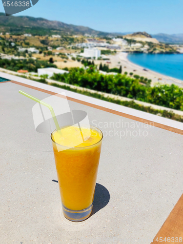 Image of glass of fresh orange juice