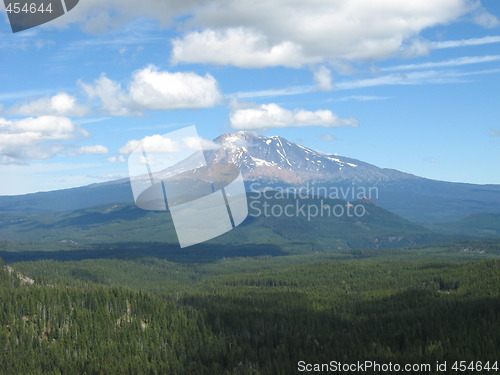 Image of View Of Mountains With Clouds