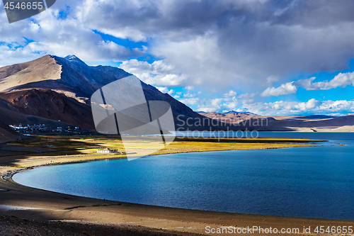 Image of Tso Moriri on sunset, Ladakh