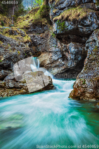 Image of Kuhfluchtwasserfall water fall. Germany