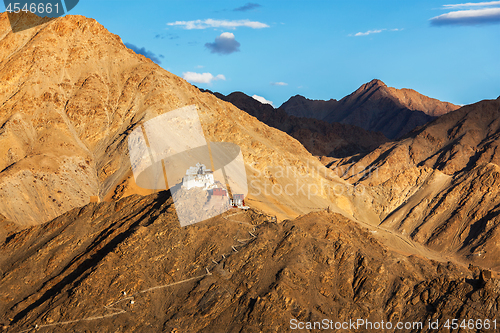 Image of Namgyal Tsemo gompa and fort. Ladakh, India